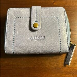 American Leather Co. Blue Leather Wallet